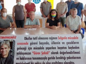 Dezenfektan üretirken ölen öğretmen için adalet istediler