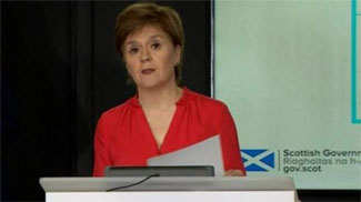 Sturgeon: İskoçya’da bir haftadır koronavirüs kaynaklı ölüm tespit edilmedi