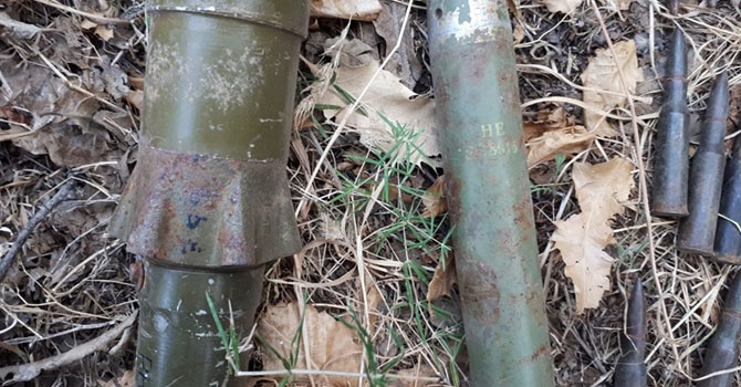 Derecik ilçesinde mühimmat ele geçirildi