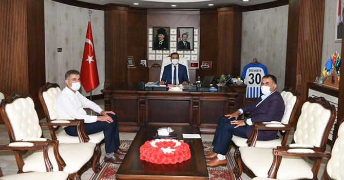 Köy Muhtarları Dernek Başkanı Miroğlu'ndan Vali Akbıyık'a ziyaret