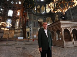 Erdoğan Ayasofya’yı ziyaret etti!