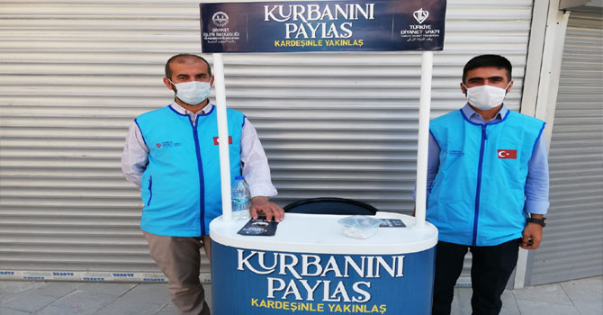 Hakkari Müftülüğü, Kurban Bağış Standı açtı