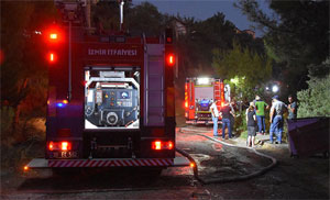 Otluk alanda çıkan yangın paniğe neden oldu