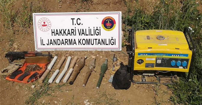 Hakkari'de mühimmat ele geçirildi!