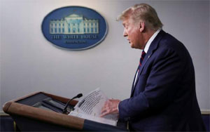 Trump’tan koronavirüs açıklaması