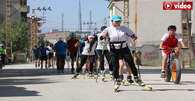 Yüksekovalı Tekerlekli kayakçılar Türkiye Şampiyonası'na hazırlanıyor