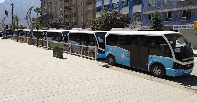 Hakkari'de şehir içi servislerin geçiş güzergahları belli oldu