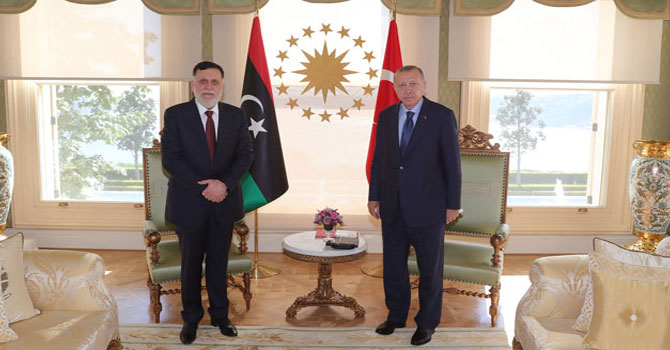 Erdoğan Sarrac'ı kabul etti