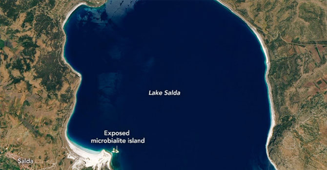 NASA'dan Salda Gölü paylaşımı