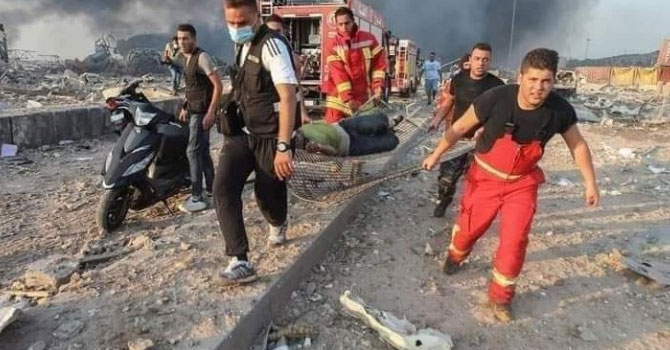 Beyrut’ta OHAL: En az 100 ölü, 4 bin yaralı