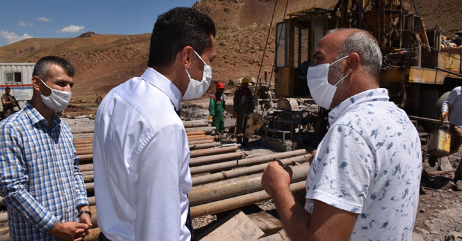 Vali Yardımcısı Kumbasar, sondaj çalışmalarını denetledi