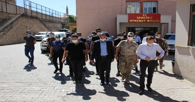 Şemdinli'de korona virüs denetimi