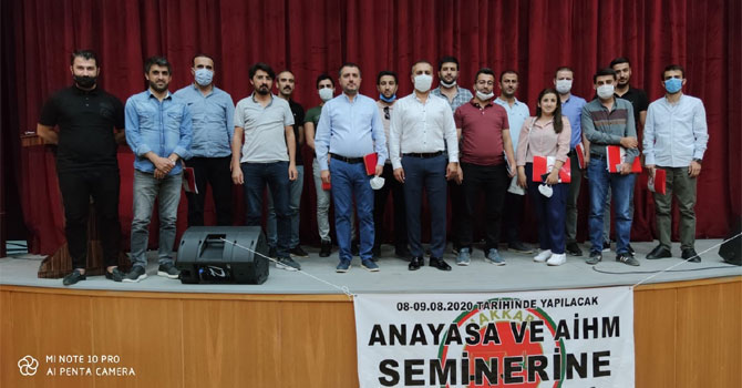 Hakkari'de avukatlara AYM ve AİHM semineri