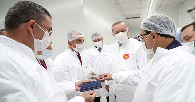 Cumhurbaşkanı Erdoğan, Kalyon Güneş Teknolojileri Fabrikası'nı açtı