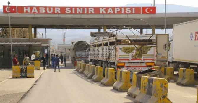 Şoförler Habur Sınır Kapısı’ndan geçmeye başladı