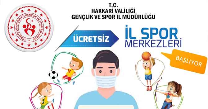 Hakkari İl Spor Merkezi kayıtları başlıyor