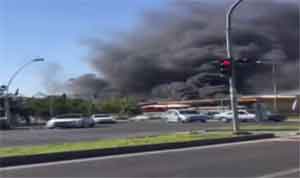 Diyarbakır Sebze ve Meyve Hali'nde yangın
