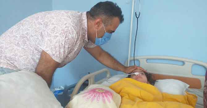 Hakkarili minik Cevahir evinde tedavi oluyor