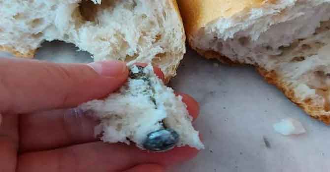 Aldığı ekmekten vida çıkan şahıs: Anı olarak saklayacağım