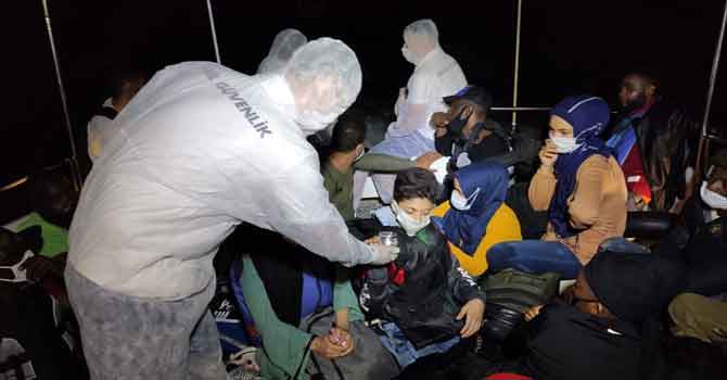 Bodrum açıklarında 21 kaçak göçmen kurtarıldı