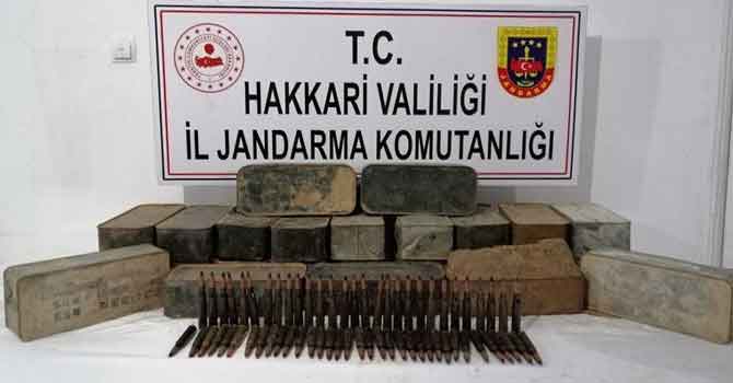 Hakkari'de uçaksavar mühimmatı ele geçirildi!