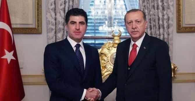 Cumhurbaşkanı Erdoğan, Başkan Barzani'yi kabul etti