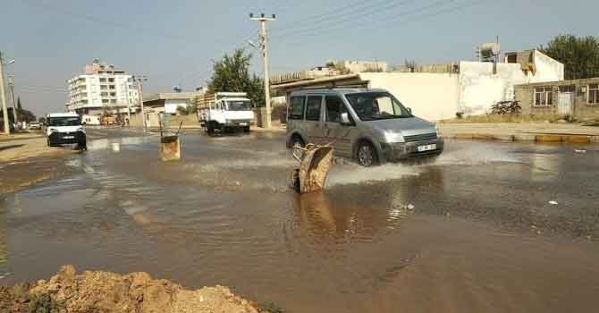 Suruç’ta ev ve işyerleri su altında kaldı