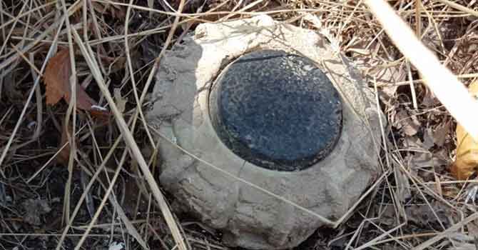 Şemdinli'de anti personel mayını ele geçirildi