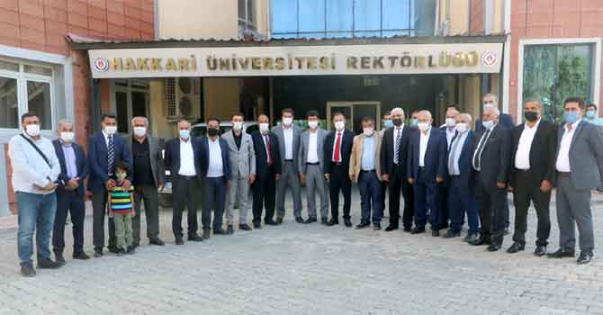 Yüksekova heyeti, Yüksekova MYO için Hakkari'de! 