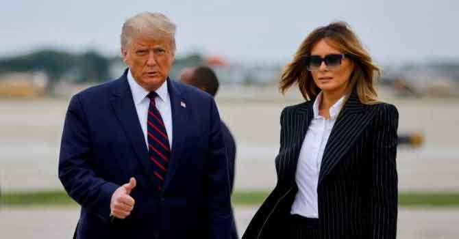 Trump çiftinin Covid-19 testi pozitif çıktı