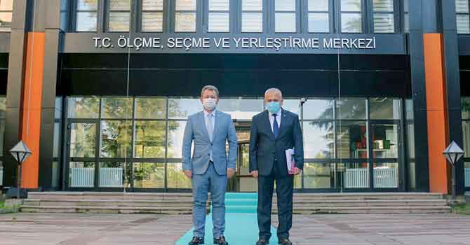 Rektör Pakiş ÖSYM Başkanı Prof. Dr. Aygün'e ziyaret etti