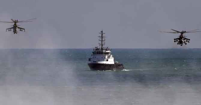 Rusya'dan Hazar Denizi'nde tatbikat