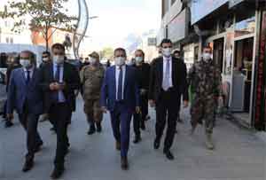 Hakkari'de korona virüs denetimi