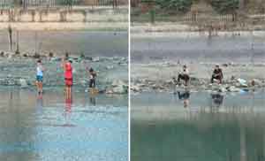 Balık için hayatlarını tehlikeye attılar 