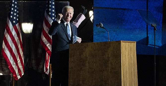 Joe Biden zafer konuşması yaptı