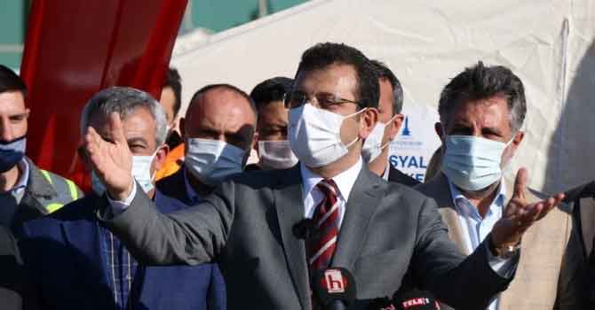 İmamoğlu depremzedeleri ziyaret etti