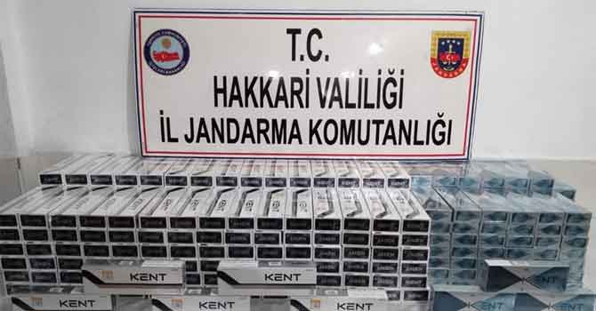 Hakkari'de 5 bin paket kaçak sigara ele geçirildi