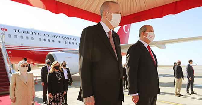 Cumhurbaşkanı Erdoğan KKTC’de