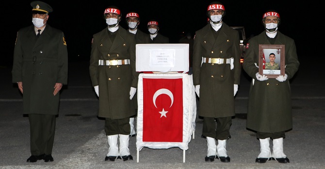 Hakkari'de Kaza şehidine tören düzenlendi