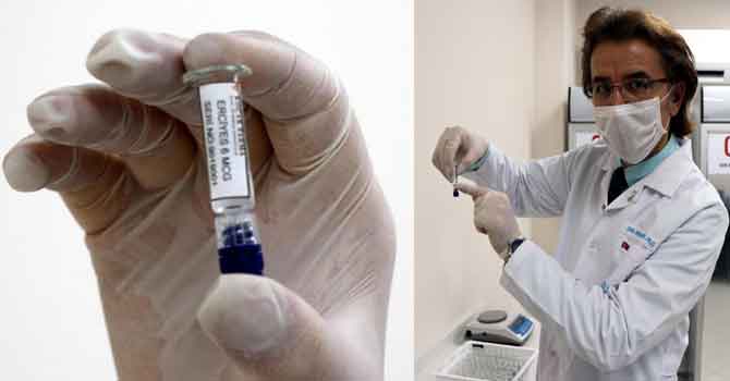 Türkiye'nin yerli aşısı ve korunduğu oda görüntülendi