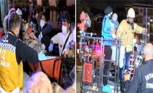 Kapalı olması gereken saunada yangın çıktı: 8 kişi yaralandı