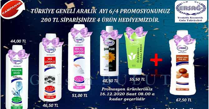 ERSAĞ Aralık promosyonu başladı