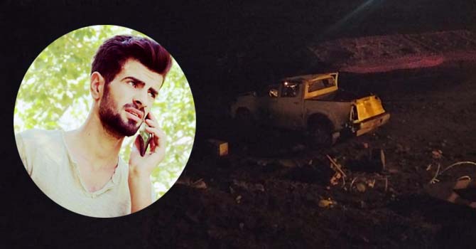 Derecikte VEDAŞ aracı şarampole uçtu : 1 ölü 2 yaralı