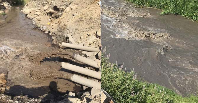 Şırnak’a hayat veren Derû deresi kömür akıyor