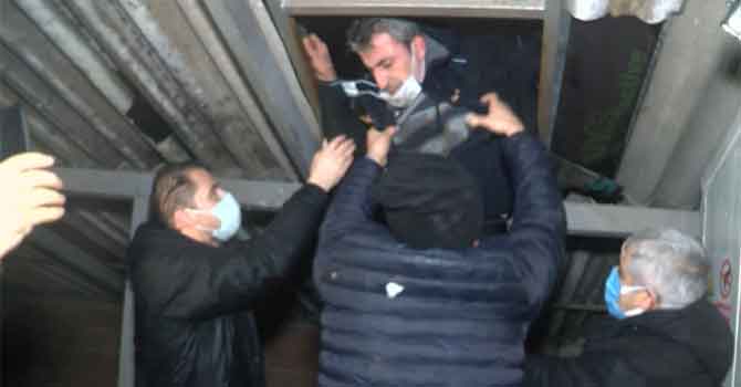 Masada başlayan kumar çatıda son buldu