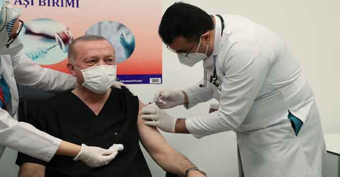 Cumhurbaşkanı Erdoğan aşı oldu