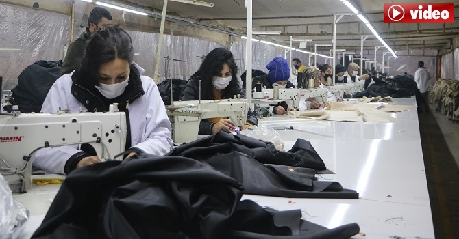 Yüksekova'dan Fransa ve Almanya'ya maske ihracı