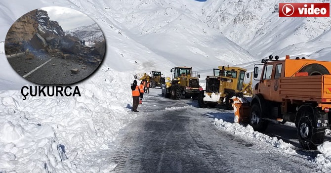 Hakkari-Şırnak yolu çığ, Çukurca yolu ise heyelan nedeniyle kapalı 