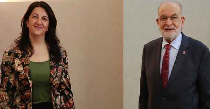 Pervin Buldan, Temel Karamollaoğlu ile görüştü