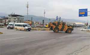 Hatay-Suriye sınır hattına askeri sevkiyat